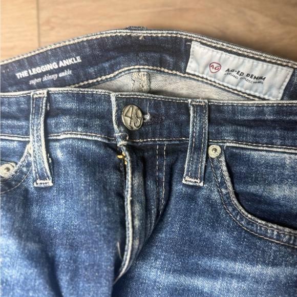 AG Ag-Ed Denim Legging Ankle Jeans sz 24 - Picture 7 of 10